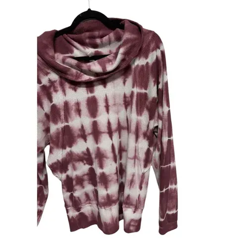 Pilcro by Anthropologie Tie-Dye Waffle Knit Cowl Neck Sweater – Size Large