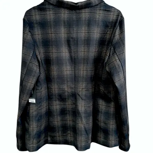 Liverpool NWT Stretch Plaid Boyfriend Blazer Size XL