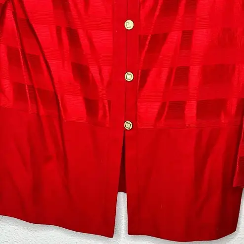 Vintage John Roberts Red‎ Suit Jacket Red Size 10
