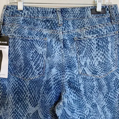 DKNY  High Rise Skinny Delancey Snake Skin Printed Jeans SZ 31/12 NWT WMN'S