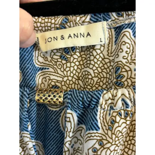 Jon & anna Women's Maxi Dress Size L Blue Floral