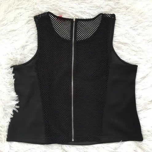 Bongo  mesh Zip up back tank top size juniors plus 1X