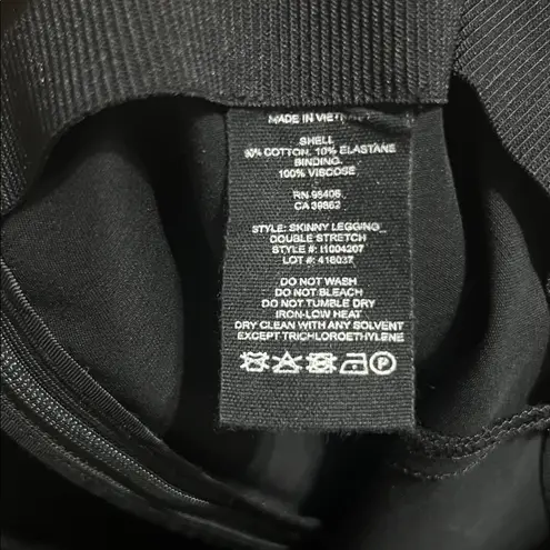 Theory  Double Stretch Pintuck Seamed Legging Pant Black 6