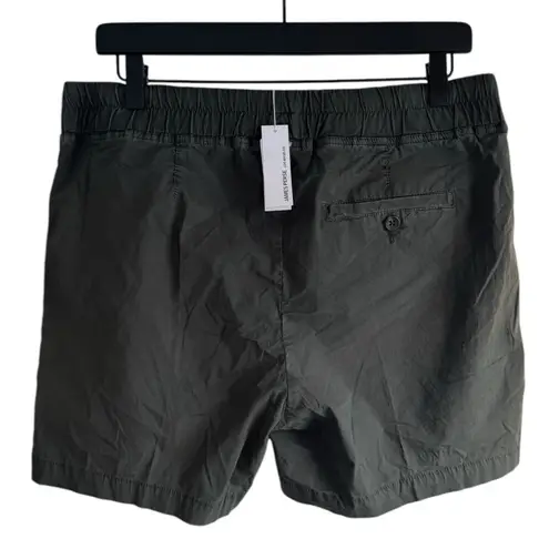 James Perse Stretch Cotton 2 Poplin Shorts Women's Olive Green