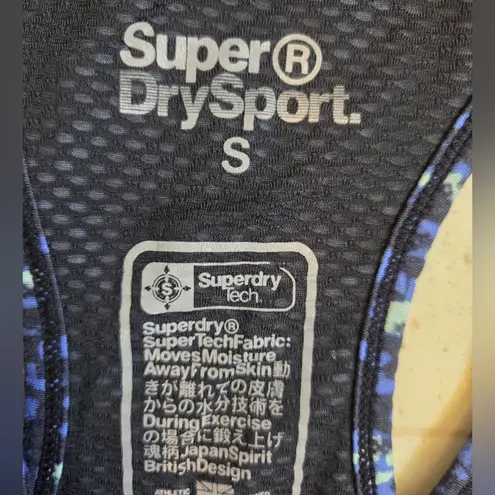 Superdry  Sport Black and Blue Tank