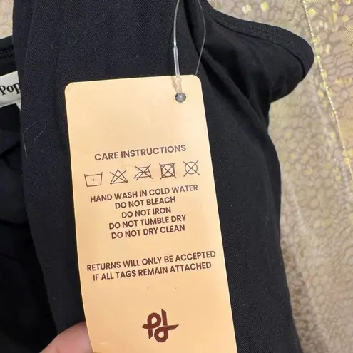 Popilush Black Shapewear Ruched Modal Bodycon Mini Slip Dress L NWT Black Size L