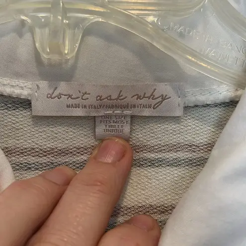 Don’t ask why brand crop top shirt. One size fits most. Brown