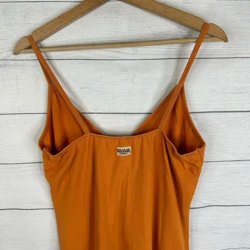 Baobab Womens size 44 Tropical Gecko Lizard Spaghetti Strap Dress Grenada Orange Size M