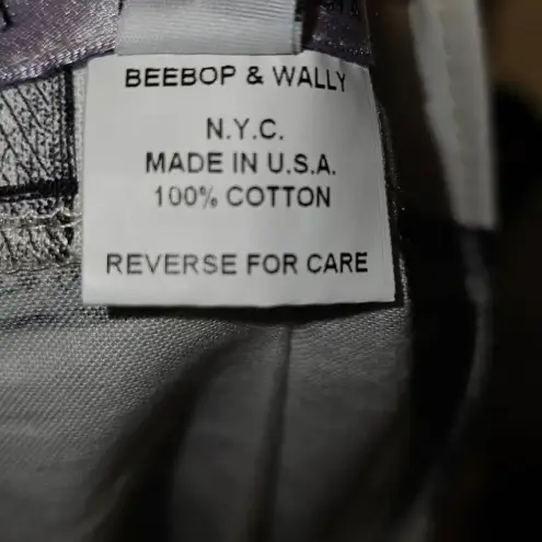 Beebop &‎ Wally Womens White Black Raven Pleated Skirt Large