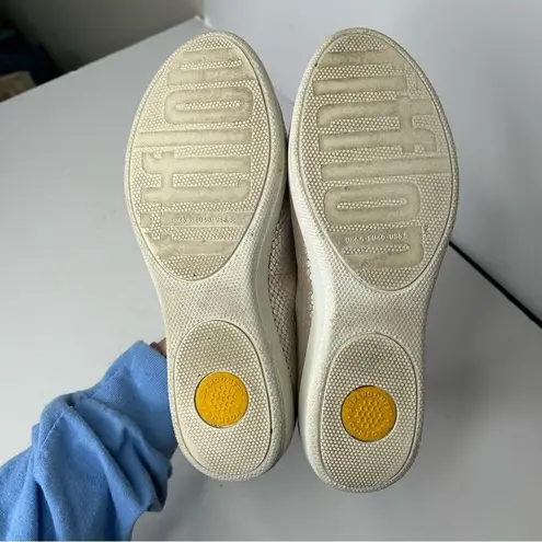 FitFlop Gold Metallic Slip-On sneakers shoes 8.5 reptile snake print