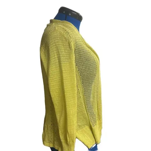 Alfani Women’s Shrug Sweater Cardigan Green Size PM Linen Blend