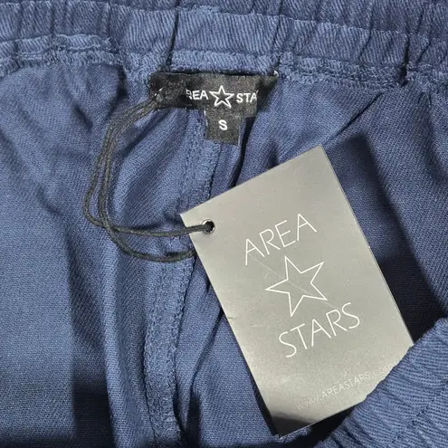 Area Stars Ali Cropped Drawstring Pants Navy S NWT Blue