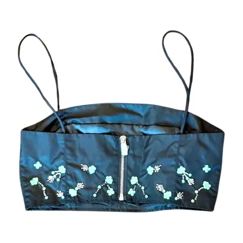 Ganni New Embellished Bandeau Top, size 2