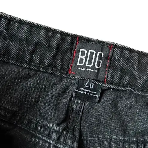 Urban Outfitters BDG outfits black denim cropped jeans with raw hem