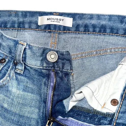 MOUSSY Vintage Lenwood Cropped Distressed Skinny Jeans 24