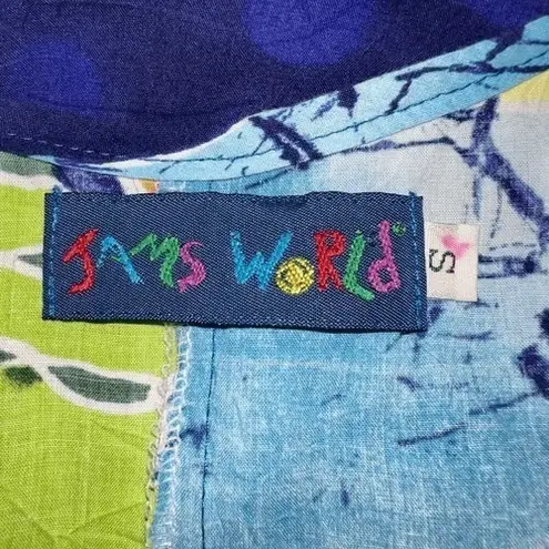 Jams World JAMS WORLD Vintage 90's Tropical Fish Print Dress With Pockets Size Small