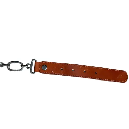 Doncaster Tan Luxury Western Utility Equestrian Metal Chain Link Belt