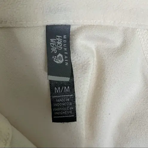 Mountain Hardwear Microchill Lite Lightweight Fleece Top 1/2 Zip Cream Ivory
