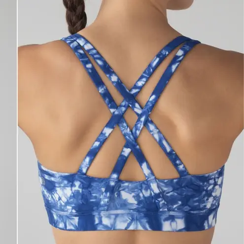 Lululemon  Energy Bra Shibori
Shibori Varsity Blue White