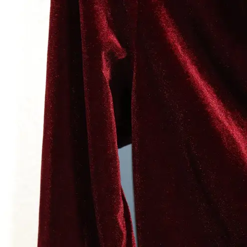 Bobi NWT X Revolve Wine Velvet Dress Size Small