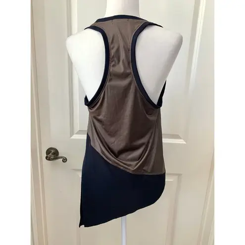 Koral 3/$15 NEW Asymmetric Colorblock Ribbed Tank Top in Brown/Black
