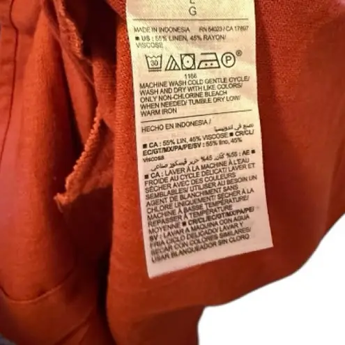 Old Navy  Linen Blend Shirt Dress nwt