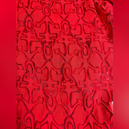 Alfred Dunner Buttonup Red Anchor Shirt Medium