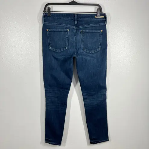 Pilcro and the Letterpress Pilcro Stet Slim Ankle Jeans Dark Wash Stretch Denim Size 29