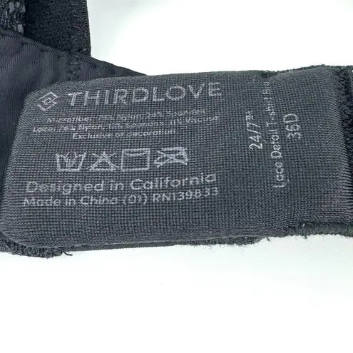 Thirdlove Bundle of 3 Padded Bras Black Cream with Lace Detail Size 36D