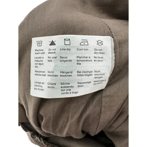 Esprit Y2K Brown Sleeveless Tiered Mini Dress Size 16 Smocked Cottagecore