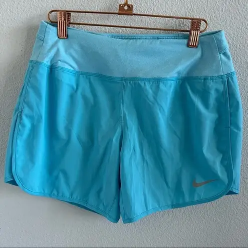 Nike  5" Woven Rival Women's Running Shorts Lined DRI-FIT Blue Small