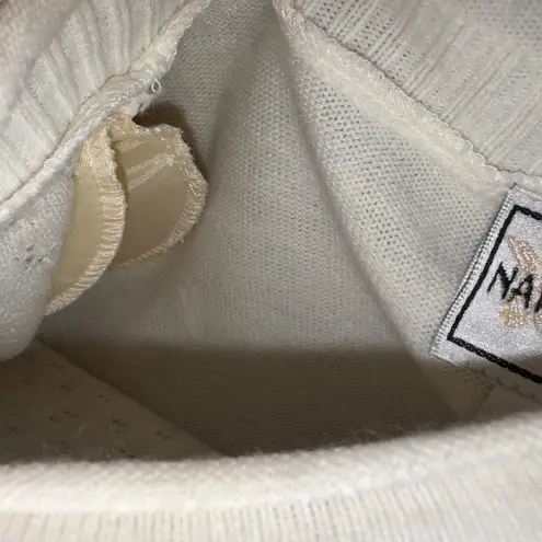 VTG Napa Valley NWT Ivory Christmas Holiday Embroidered Blur Sweater Size L White Size L - Image 4