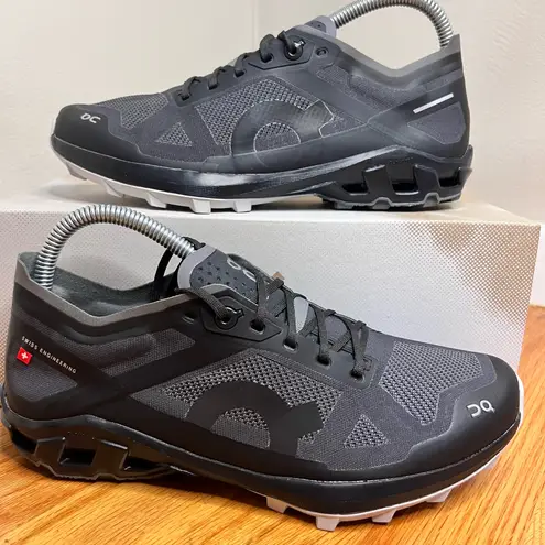 on cloud On Cloudventure Peak 3 Women's Trail Running Sneakers Black/Glacier, Size 7W