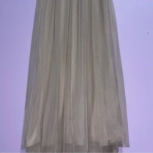 BHLDN Anthropologie Vilette Embellished Maxi Dress Women Size 0 Formal Prom Boho