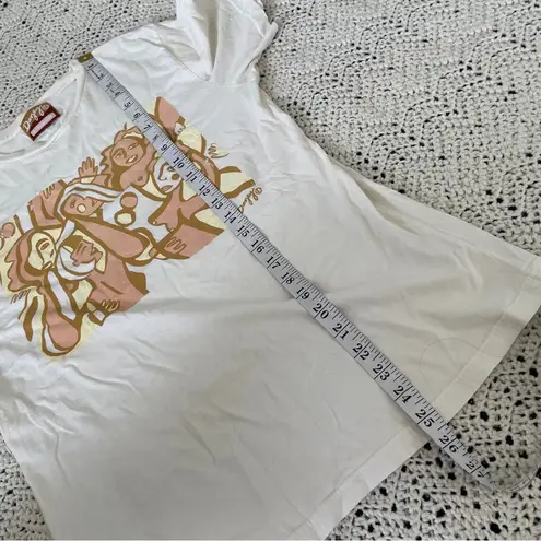 Dazey LA Colorful Face Short Sleeve T-Shirt White (Small)