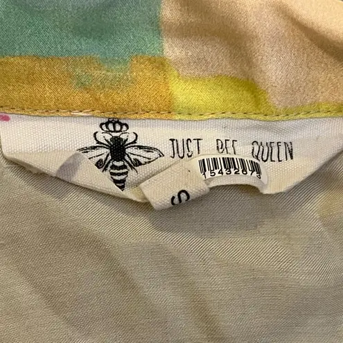 Just BEE Queen Minela & Chiara Top and Midi Gathered Tie Waist Skirt Size Small Blue