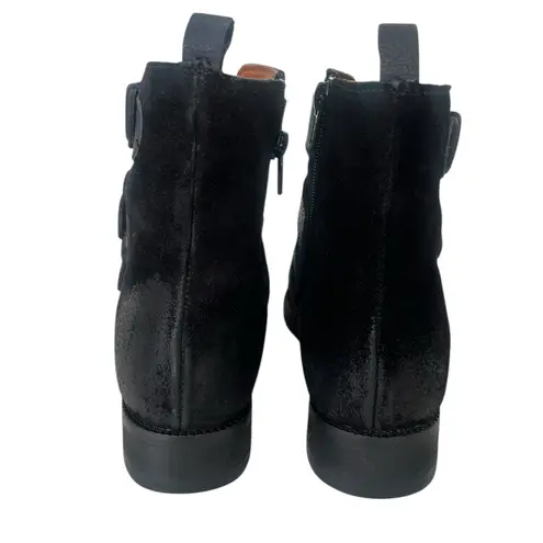 Band of the free Hawthorne suede buckle ankle boots black 8.5