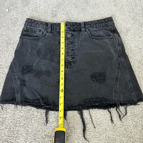 We The Free Free people distressed denim skirt