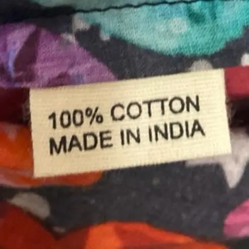 Tashka Galaxy of Gems Multicolor Long Sleeve Button Down Pajama Pants 2 Pc Set S thumbnail 9