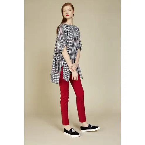 Badgley Mischka NWT Gingham Plaid Oversized Tunic Top XS/S