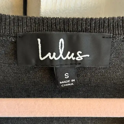NWT! Lulus Gray Short Sleeve Sweater Dress – Size Small
