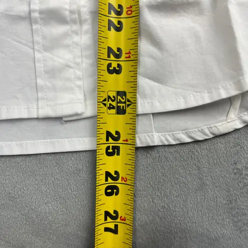 NWT J.CREW White Sleeveless cotton poplin shirt in signature fit Women's XS