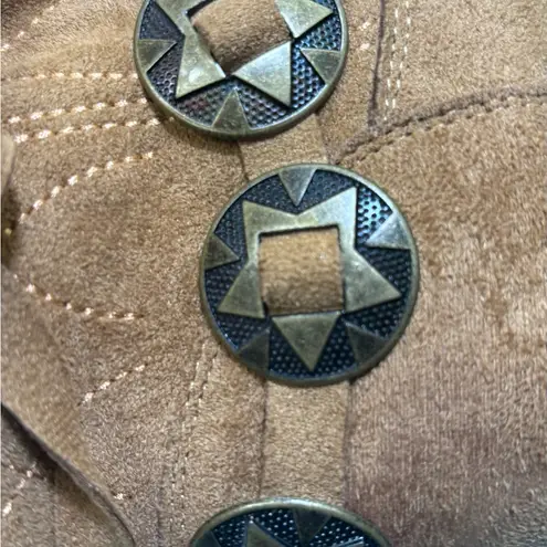 Mi.Mi Valencia Western Style brown booties ankle boots shoes Size 7