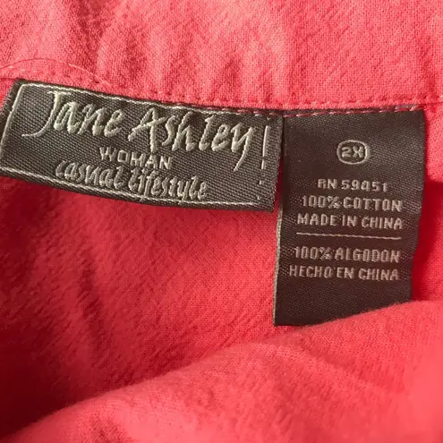 Jane Ashley Woman Casual Lifestyle Shirt 2X NWT