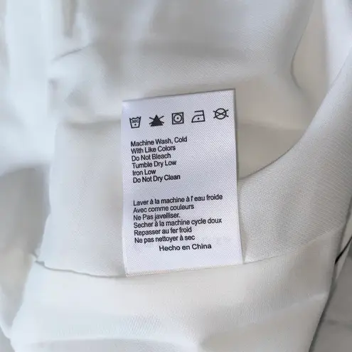 Foxiedox New Striped Criss Cross Bodice Slit Hem Flared Leg Jumpsuit White Black