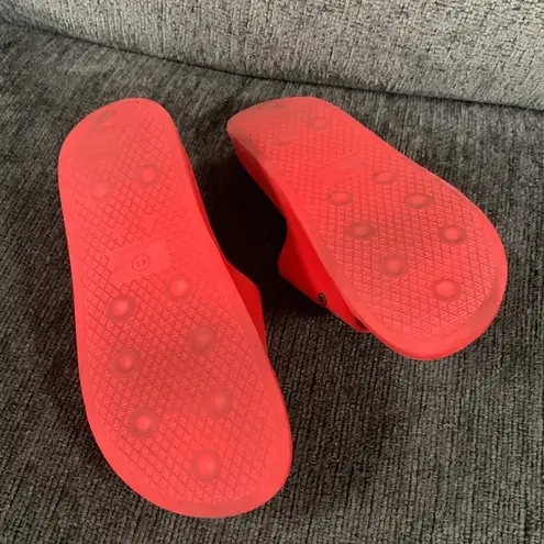 Lifeguard  Red and Black Slides Size 41