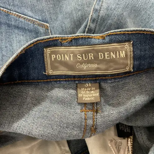Point Sur Denim California High Rise Skinny Jeans Women's Size 31 Blue