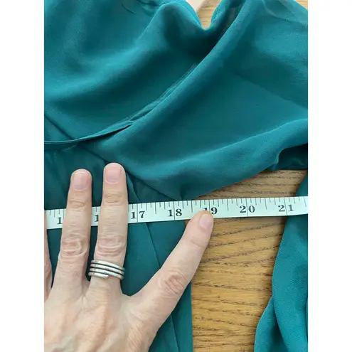 ASOS   Long Sleeve Pleated Dress - Teal