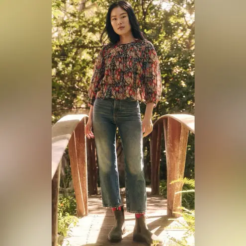 The Great The Daze Floral Blouse twilight floral size 1 (S) designer boho top Red