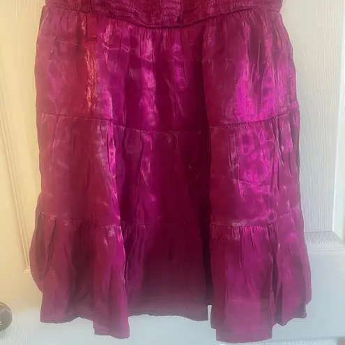 Heart & Heels fuchsia shocked mini dress with a sweetheart neckline size medium Pink